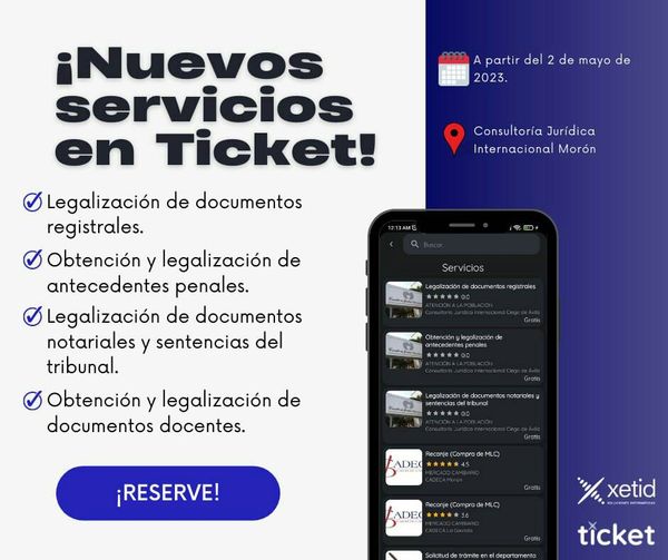 Ticket aumenta alcance de sus servicios en Ciego de Ávila