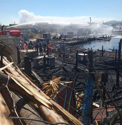 Incendio en Cunagua destruye una veintena de casas de recreo