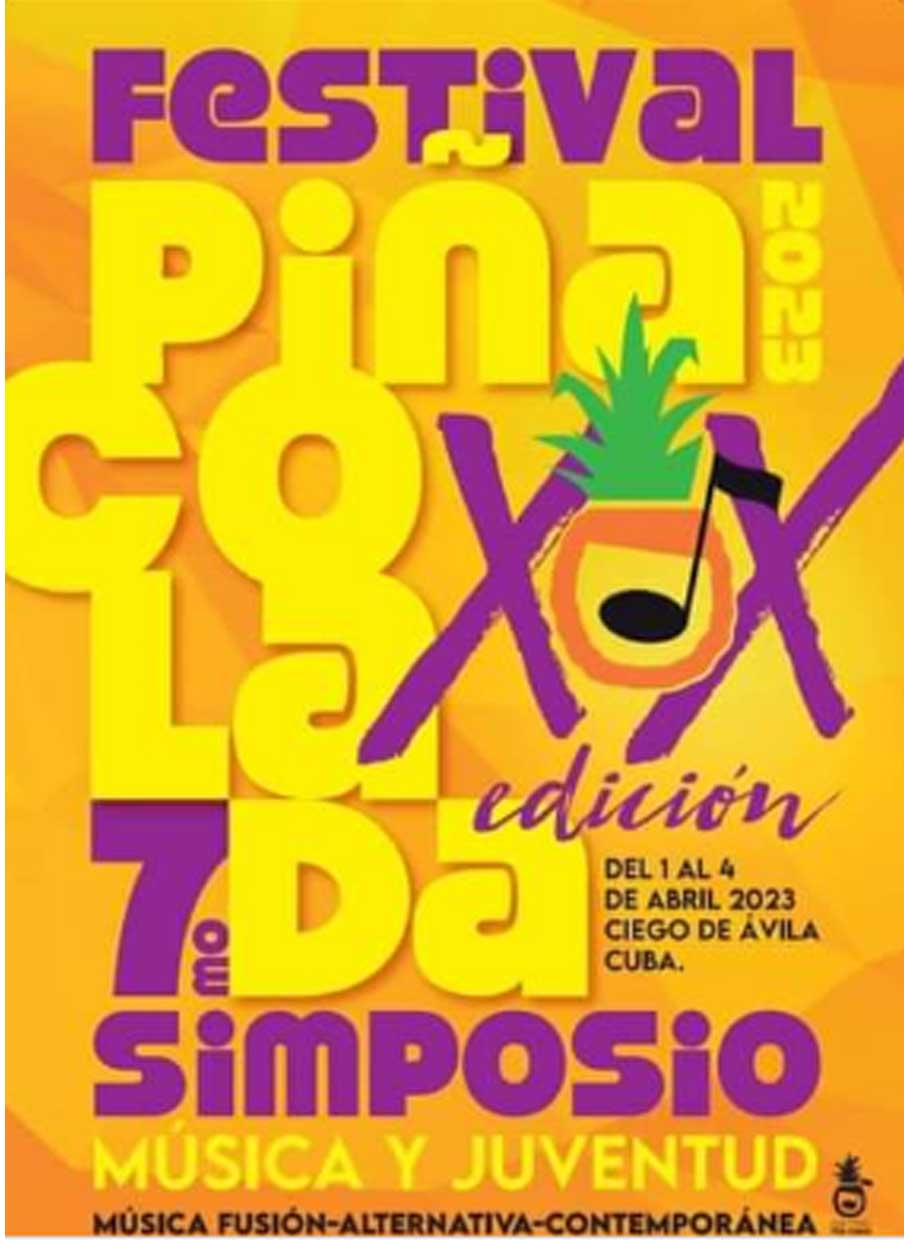 Cartel del Festival Piña Colada 2023