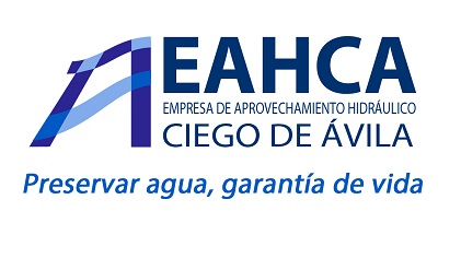 Identificador visual con eslogan de la Empresa Aprovechamiento Hidráulico Ciego de Ávila